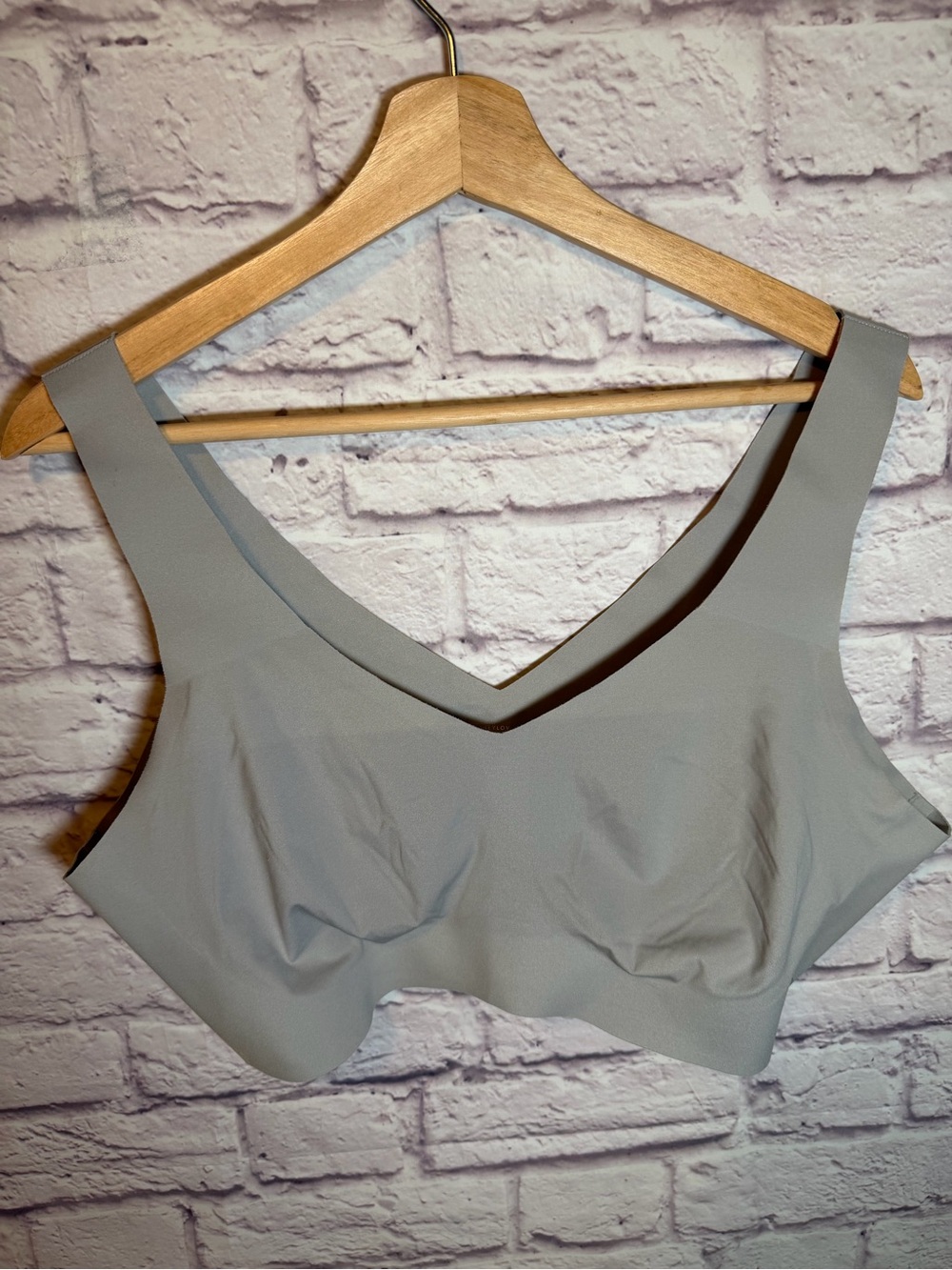 Honeylove Grey Moondust V-Neck Wireless Soft Seamless Comfort Support Bra 2X